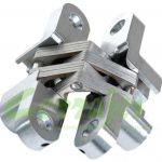 Bisagra para puerta Cerrajes "Oculta" 13x45mm Zamak con Acero inoxidable