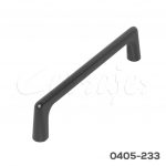 Jaladera Aluminio cc 128 mm L=138 mm 4725 A98 Piel negra Tornillo M4x25mm