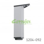 Pata cuadrada de aluminio 40x40 mm H=180 mm para mueble