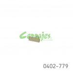 Botón Zamak L=45 mm 4605 Z22 Niquel cepillado Tornillo M4x25mm
