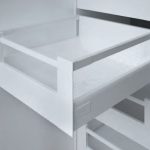 Cajón despensa interno Cerrajes "Ritma Cube" L=500mm blanco RAL9010 Extensión total cierre suave