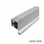 Perfil Vertical doble Cerrajes "Gola" L=2200mm W=66,5mm Aluminio anodizado natural mate