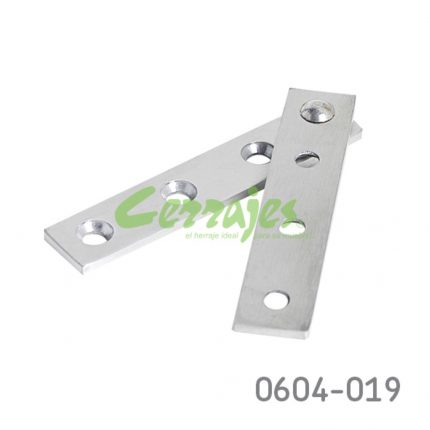 Bisagra bibel al ras 77 mm largo acero inoxidable