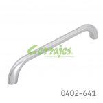 Jaladera Zamak cc 128 mm L=139 mm 4434 Z22 Niquel cepillado Tornillo M4x25mm