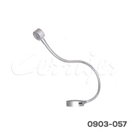 Luminaria Led Mod. Lucciole LEC20-USB, 12 VCD-10W, L=540 mm, 6500°K, atenuador de contacto, Gris