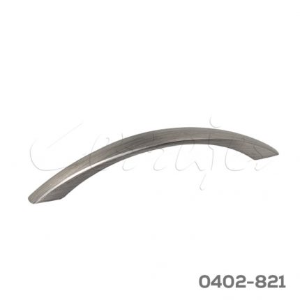 Jaladera Aluminio cc 128 mm L=155 mm 4701 A37 Niquel negro cepillado mate Tornillo M4x25mm