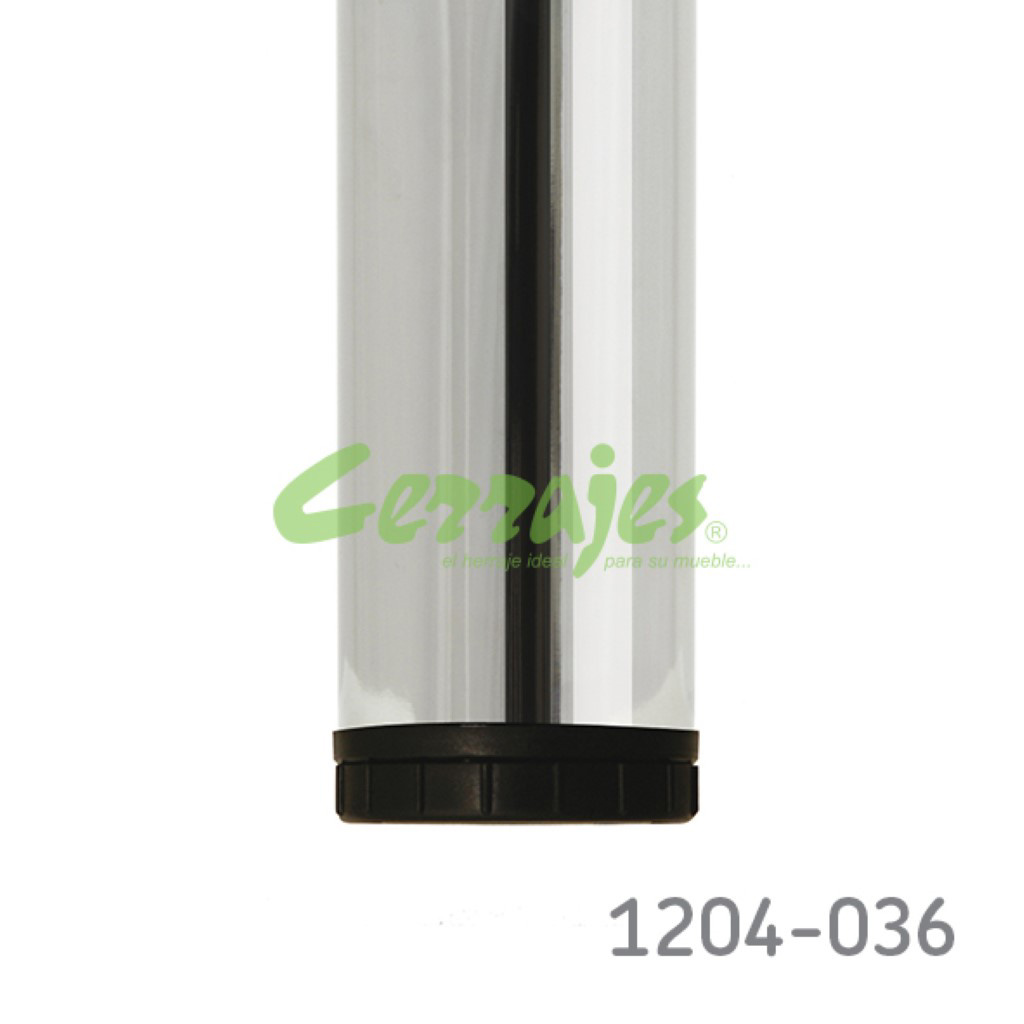 463A8FEDF734D7052F8F2020E9F09FC2.jpg Pata para cama Cerrajes H=160mm Ø=60mm acero Cromado nivelador +25mm - Image 1
