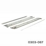 Corredera para cajón archivero KV 8505 H=96mm L=610mm Zincada sobre extensión