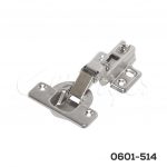 Bisagra Cerrajes "Reforzada" Ø=40mm cuello 15 52x7,5mm 90° niquelada autocierre base 4 fijaciones H4