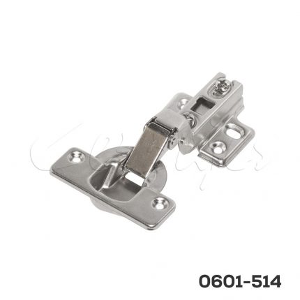 Bisagra Cerrajes "Reforzada" Ø=40mm cuello 15 52x7,5mm 90° niquelada autocierre base 4 fijaciones H4