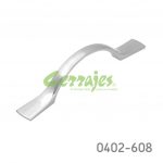 Jaladera Zamak cc 64 mm L=103 mm 4401 Z22 Niquel cepillado Tornillo M4x25mm