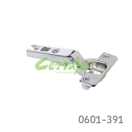 Bisagra sobrepuesta Cerrajes "IKT" Ø=35mm cuello 00 48x6mm 110° Taquete Ø=10mm niquelada autocierre