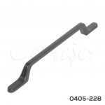 Jaladera Aluminio cc 160 mm L=226 mm 4723 A98 Piel negra Tornillo M4x25mm