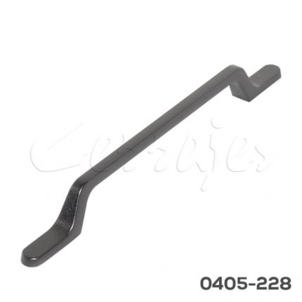 Jaladera Aluminio cc 160 mm L=226 mm 4723 A98 Piel negra Tornillo M4x25mm