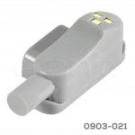 Luminario Led de fijación y acción magnética ABS Gris 12 VCD-0,3 W, 61x25,1x22 mm con Batería 23 A