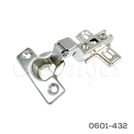 Bisagra enrasada Cerrajes "Mini" Ø=26mm cuello 15 38x7,5mm 95° niquelada base H=2mm