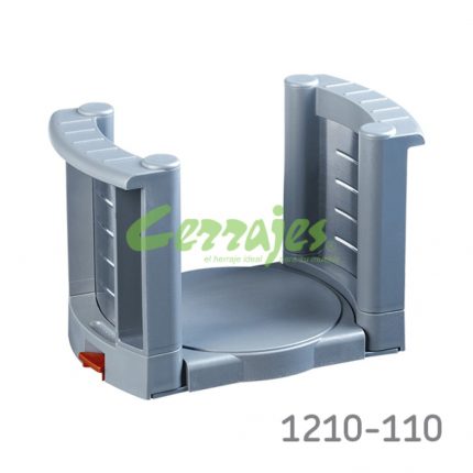 Organizador para platos extensible Cerrajes H=168mm Ø=180-320mm Plástico ABS Gris 12 platos