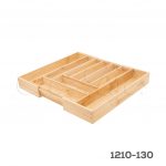 Organizador para cajón cubertero Cerrajes Bambú Natural 355 a 500mm x 445mm x 60mm