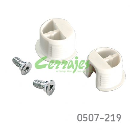 Unifix de inserción blanco d.20 mm h=13 mm