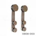 Corredizo colgante inoxidable 304 para puerta de cristal L=2 m rodamiento sencillo