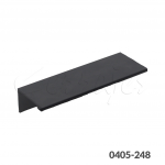 Jaladera Aluminio cc 64 mm L=114 mm 4731 A91 Anodizado Negro Mate