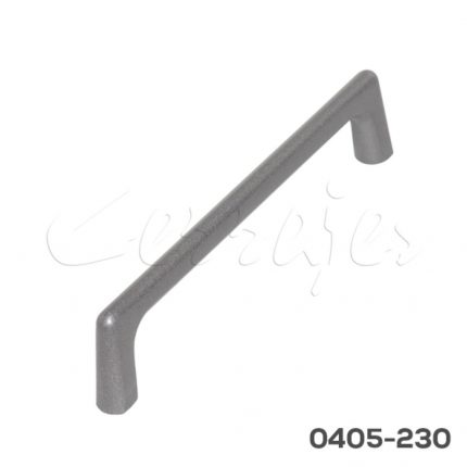 Jaladera Aluminio cc 128 mm L=138 mm 4725 A96 Grafito Tornillo M4x25mm