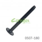 Tornillo conector cabeza plana Ø=1/4"L=60 mm 20 hilos por pulgada Hex.4mm (Allen) Negro