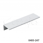 Jaladera Aluminio cc 160 mm L=210 mm 4734 A22 Anodizado Natural Mate