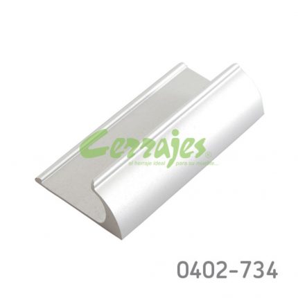 Jaladera Aluminio cc 32 mm L=50 mm 4485 A35 Anodizado natural mate Tornillo M4x25mm