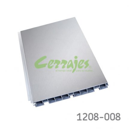 Zoclo de plástico h=100 mm L=4000 mm recubierto de aluminio