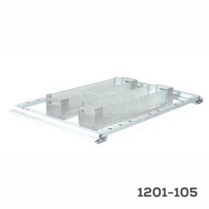 Botellero FGV "DolceVita" W=150mm piso melamínico cristal lateral corredera de extensión