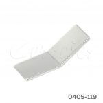 Jaladera Zamak cc 16 mm L=56 mm 4620 Z22 Niquel cepillado Tornillo M4x25mm