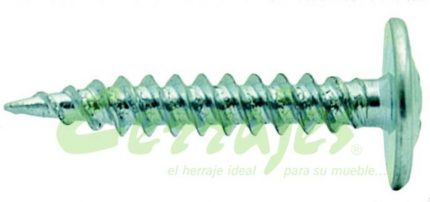 Tornillo cabeza de arandela #8 x 1” (25,4mm) Zincado con punta