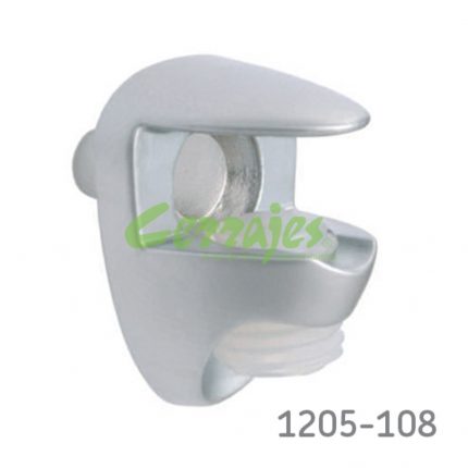 Ménsula para cristal 5-6mm Niquelada