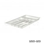 Organizador para cubiertos de cocina Volpato Serie-76 W=900mm Plástico PP Blanco