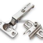 Bisagra sobrepuesta FGV "Mini" Ø=26mm cuello 00 95° niquelada autocierre