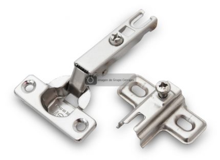 Bisagra sobrepuesta FGV "Mini" Ø=26mm cuello 00 95° niquelada autocierre