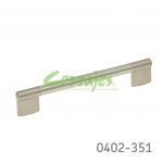 Jaladera Zamak / Acero Inoxidable cc 160 mm L=190 mm 4343 I14 Cepillado Tornillo #8 - 32X1"