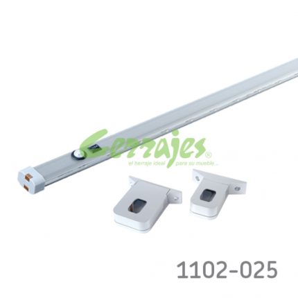 Tubo oval aluminio led 1200-1100 mm con sensor/apagador sin/bat