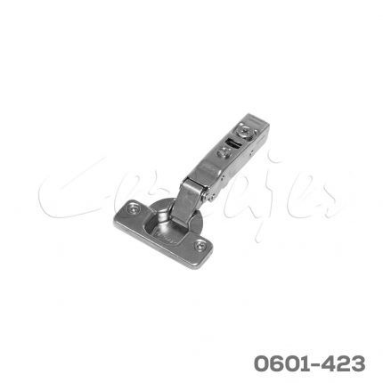 Bisagra sobrepuesta Cerrajes  Ø=35mm cuello 00 48x6mm 105° Taquete Ø=10mm niquelada cierre suave