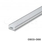 Perfil de aluminio sobrepuesto 15x8 mm L=2,5 m Aluminio con difusor