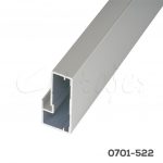 Perfil 4029 45x21 mm para cristal L=3m E42 Aluminio anodizado natural mate