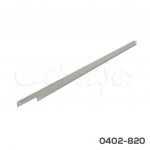 Jaladera Aluminio L=897 mm 4684 A22 Niquel cepillado Tornillo M4x16mm