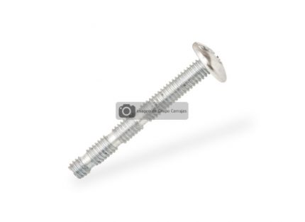 Tornillo recortable para jaladera M4 L=32 mm Paso 0,7 mm PH2/SL Zincado sin punta