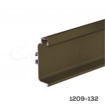 Perfil para iluminación LED doble Cerrajes "Gola" L=3 m H=73mm Aluminio Anodizado Champagne mate