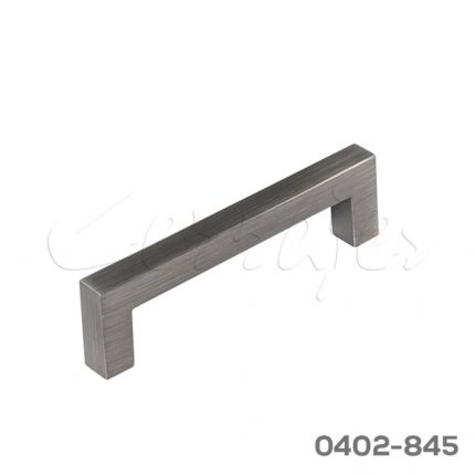 Jaladera Aluminio cc 96 mm L= 106 mm 4712 A37 Niquel negro cepillado mate Tornillo M4x25mm