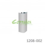Conector esquina para zoclo plástico Volpato Serie-10 H=150mm Plástico PP-PVC color aluminio