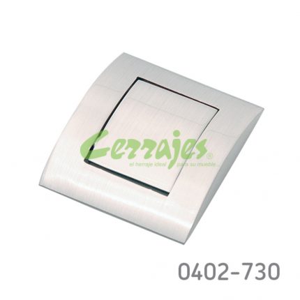 Jaladera Zamak cc 32 mm L=40 mm 4481 Z22 Niquel cepillado Tornillo M4x25mm