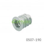Inserto roscado Italiana Ferramenta "Cross Dowel" Ø=10mmL=13mm M6 Zincado Allen 6mm