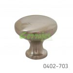 Botón Zamak Ø=28 mm 4460 Z22 Niquel cepillado Tornillo M4x25mm